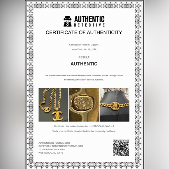 CHANEL Turnlock Gold Plated Chain Necklace with Iconic Pendant - Picture 2 of 11